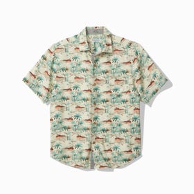 Oceanic Oasis Silk Camp Shirt - Men