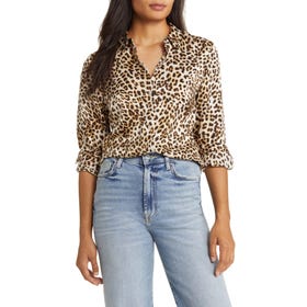 Lovely Leo Long Sleeve Silk Shirt - Women