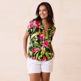 Grand Villa Talulla Silk Camp Shirt - Women