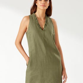 Two Palms Ruffle Shift Dress - Women