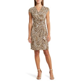 Clara Lovely Leo Short Sleeve Dress - Women