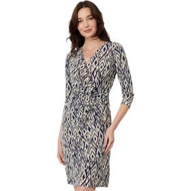 Clara Isla Ikat 3/4 Sleeve Dress - Women